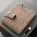Men's Double-strand Thickened Jacquard Knitted Sweater Casual Business Warm - Image 9