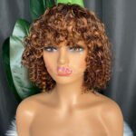 Curly Human Hair Wig Full Machine Made - Image 3