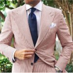 Men's Seersucker Striped Suit Two-piece Suit - Image 3
