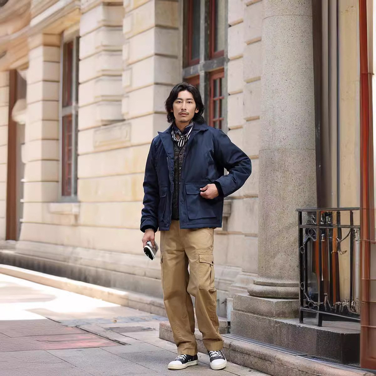 a0ba8a43-9bbd-48ca-b204-c12b723c03a9-1.jpg Men's Wool Extra Thick Cotton-padded Jacket - Image 1