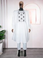 Plus Size Men's New Clothes Figured Cloth Full Craft Fragrant Three-piece Suit - Image 9