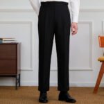 Draping Cropped Suit Pants Men's Korean-style Loose
