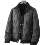 High-grade Knitted Lapel Lightweight Down Coat Men - Image 5