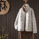 Double-sided Wear Down Jacket Women's Short Light & Fashionable Solid Color Loose White Duck Down Warm Coat - Image 6