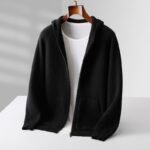 Hooded Cardigan Men's Thick Wool Jacket Loose Casual - Image 7