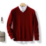 Men's Solid Color Plus Size Winter Bottoming Knitted Sweater - Image 10