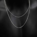 Platinum-plated Pure Silver Twist Chain - Image 3