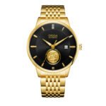 Waterproof Transparent Bottom Business Men's Mechanical Watch - Image 2