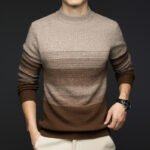 Pure Wool Half Turtleneck Thick Warm Sweater - Image 8
