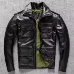 Pure Top Layer Soft Cowhide Real Leather Clothes