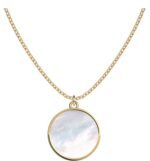 White Shell Honeycomb Necklace Women's Sterling Silver Light Luxury Minority - Image 2