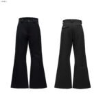 Red Lip Print Suit Pants Slightly Stretch High Draping Effect Trousers - Image 3