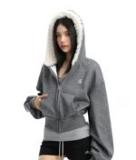 Lamb Wool Hooded High-grade Sweater - Image 3