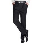 Mulberry Silk Men's Middle-aged Loose Straight Non-ironing Suit Pants - Image 3