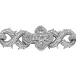 European Hip Hop 8 Words Thorns Cuban Link Chain Full Diamond - Image 4