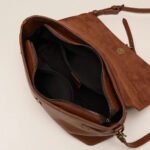 Leather Solid Color Large Capacity Shoulder Crossbody Bag - Image 4