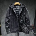 Cotton Denim Coat Men's Loose Detachable Thickened - Image 4