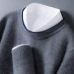 Autumn And Winter Men's Round Neck Multicolor Bottoming Sweater - Image 6