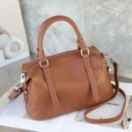 Top Layer Cowhide Ladies Bag Retro Easy Matching Pillow Bag - Image 8