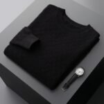 Round Neck Thickened Business Casual Cashmere Fall Winter Men Bottoming Knitted Sweater - Image 8