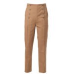 Men's Retro High Waist Double Breasted Casual Straight Pants - Image 4