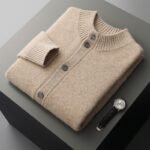 Men's Half Turtleneck Short Thickened Knitted Bottoming Sweater - Image 10
