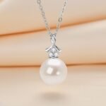 Perfect Circle Natural Freshwater Pearl Necklace For Women New S925 Sterling Silver Light Luxury