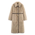 Women's Elegant Fleece Long Overcoat Outerwear