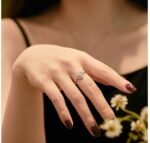 European And American Sterling Silver Female Ring Yellow Zircon - Image 2