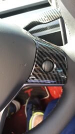 3 Pcs Set Car Steering Wheel Decoration For Tesla Model 3 With Logo - Image 5