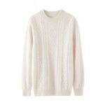 Men's Semi-high Diamond Bottoming Shirt Middle-aged Business Leisure Twisted Warm Sweater - Image 6