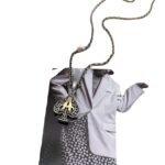 S925 Sterling Silver Distressed Poker Black Peach Heart Love Pendant - Image 5