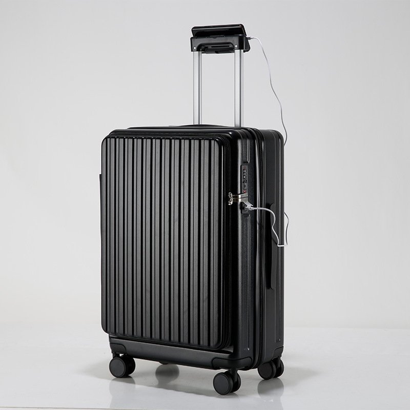 c60d9620-0048-4d69-bed1-5e0584bad3e6-1.jpg New ABS Business Front Opening 20-inch Luggage - Image 1