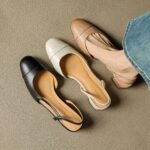 French Retro Back Empty Word With Toe Box Roman Sandals - Image 4