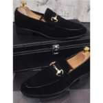 Men's Breathable Genuine Leather Slip-on Trendy Beanie Shoes Light Luxury Suede Leather Lazy Shoes - Image 4