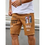 Men's Letter Printed Do The Old Cowboy Shorts - Image 8