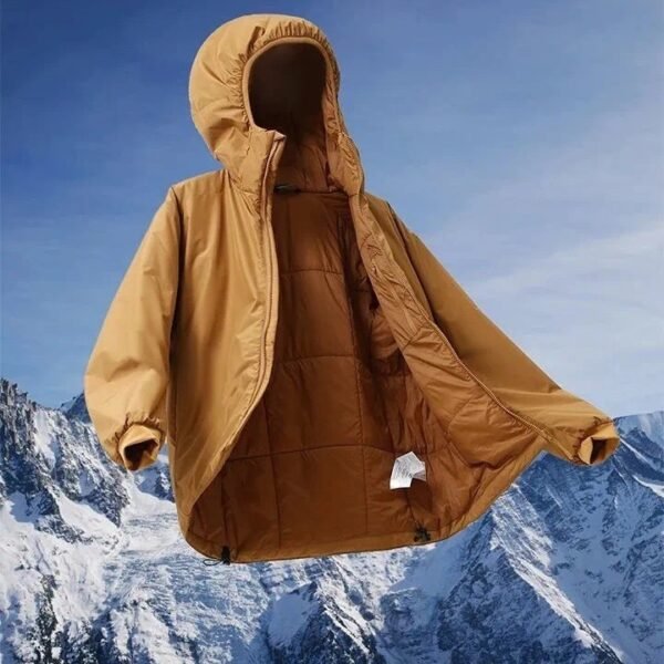 Couple's Cotton-padded Outdoor Waterproof Thermal And Windproof Ski Hooded Jacket