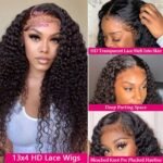 Front Lace Human Hair Wig Deep Wave Human Wigs - Image 2