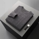 Men's Double-strand Thickened Jacquard Knitted Sweater Casual Business Warm - Image 4