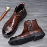 British Style Workwear Non-slip All-matching Breathable Men's Boots - Image 4