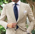 Men's Seersucker Striped Suit Two-piece Suit - Image 9