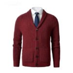 Business Casual Knitted Wool Cardigan For Men - Image 4