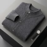 Men's Half Turtleneck Short Thickened Knitted Bottoming Sweater - Image 3