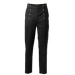 Men's Retro High Waist Double Breasted Casual Straight Pants - Image 3