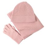 New Wool Scarf Hat Gloves Three-piece Set For Women - Image 8