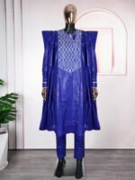 Plus Size Men's New Clothes Figured Cloth Full Craft Fragrant Three-piece Suit - Image 8