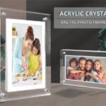 Acrylic Digital Photo Video Frame Battery New