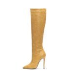 New Small Wide High Stiletto Heel Fashion Boots - Image 8