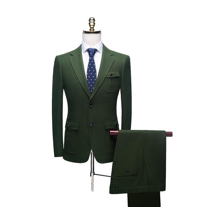 dcf7ce69-a8c9-48b0-8556-d3ebaabc1943-1.jpg Green Velvet Business Casual Suit Men - Image 1