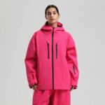 Men's Waterproof Breathable And Loose Zip Ski Suit Jacket - Image 4